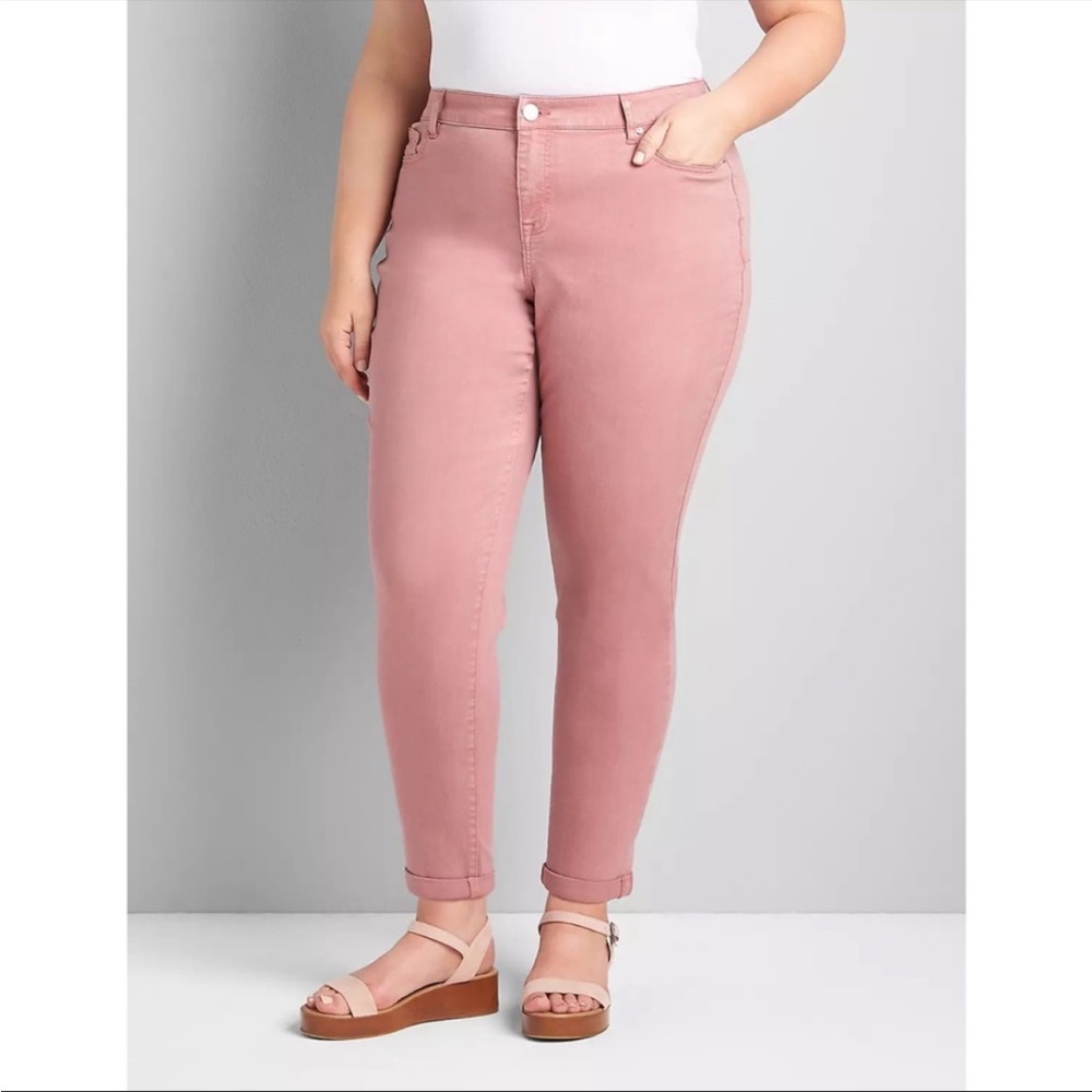NWT | Lane Bryant | Pink Boyfriend Pants | Size 14